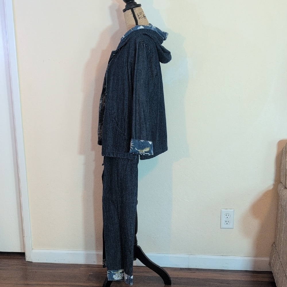 Focus Denim Jacket and Pants Set Size S - Picture 3 of 10
